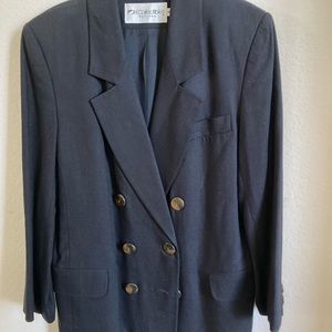 Black double breasted jacket